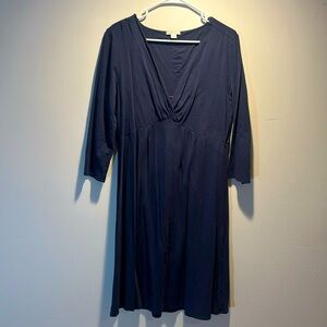 EUC GARNET HILL Navy Blue Dress size L